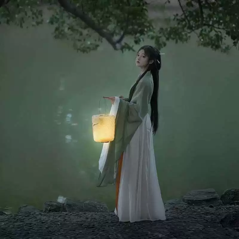 [Холодный стиль Джин стиль Hanfu женское платье фея стиль элегантный]