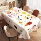 Dopamine table cloth waterproof, oil-proof, non-washing and anti-scalding pvc cartoon coffee table cloth light luxury rectangular dining table cloth