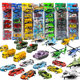 Children's 399 Cartoon Pull-Back Toy Car City Engineering Military Set Boys' Car Model Hot Sale at Street Stalls