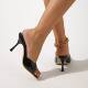 Temperament high-heeled sandals 2024 summer new style versatile stiletto heel square toe open toe sexy outer wear