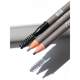 Authentic good makeup double-ended extremely fine and ultra-fine eyebrow pencil for makeup artists, waterproof, long-lasting, non-fading, thin core for women