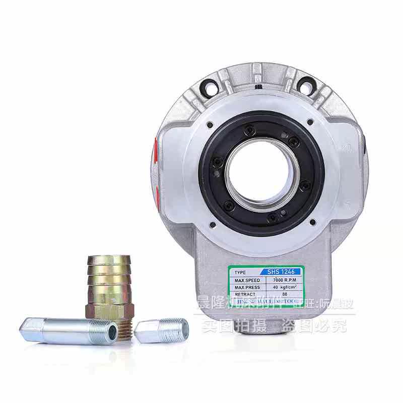 Hollow oil pressure gyrating cylinder hydraulic chuck cylinder three-claw cylinder SHS-106124615521075-Taobao