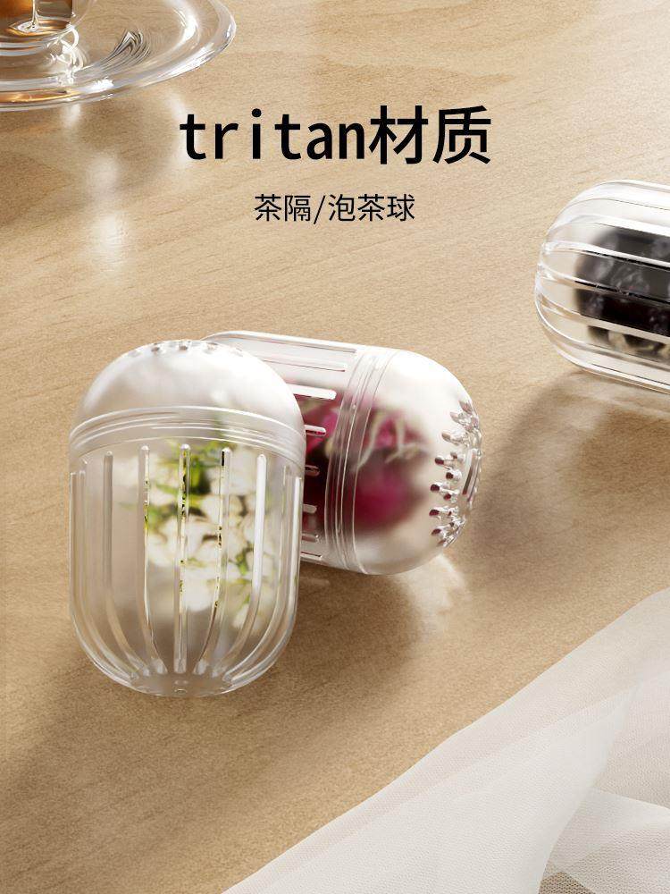 Tea Leak Tea Filter Tritan Material High Temperature Resistant Tea Filter Home Tea Maker Flowers Tea Ball Tea Bin Tea Compartment-Taobao