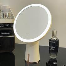 Muding makeup mirror with light desktop girls dormitory desktop fill light small mirror bedroom dresser led desktop