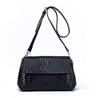 Genuine Leather Women's Bag Autumn and Winter New Woven Bag