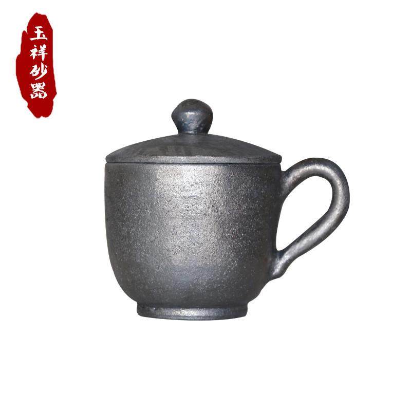 Flat sand machine handmade black sand tea cup-Taobao
