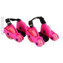 Wheel roller skates PU auxiliary skates Heelys shoes childrens wind and fire four-wheel starry sky learning luminous roller skating