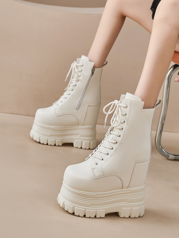 22cm platform martin boots: elevate your style with these ultra