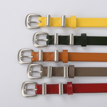 Japan FC cowhide leather womens belt classic retro casual pants jeans fashion high-end womens waistband