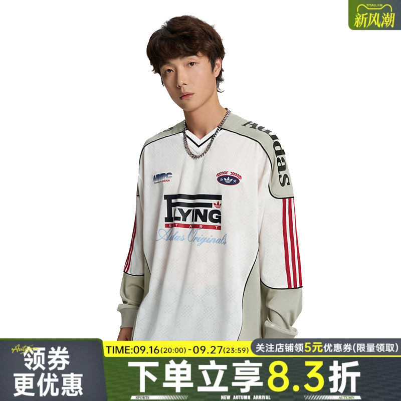 Adidas Adidas Clover Classic Racing Men's Sports Casual Long-Sleeved T-Shirt Ld6500 Adidas Adidas Clover Classic Racing Men's Sports Casual Long-Sleeved T-Shirt Ld6500