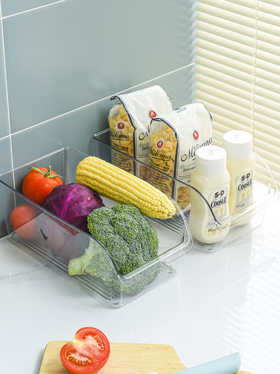 Refrigerator storage box transparent food grade organizing box large capacity egg carton refrigerator special kitchen storage box