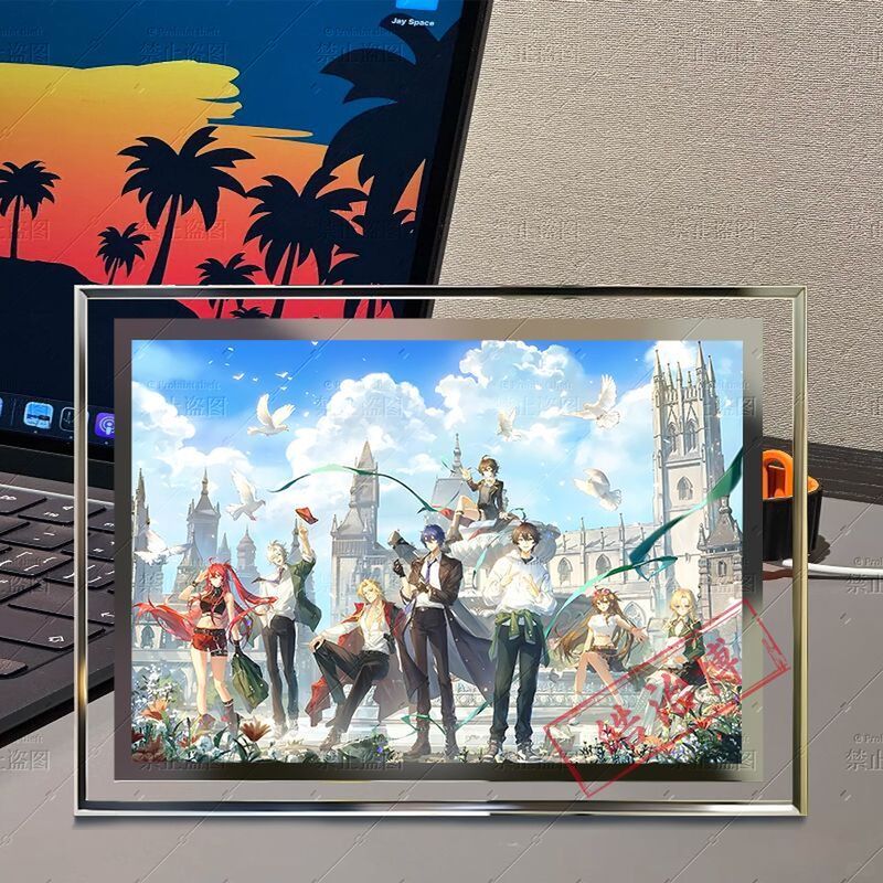 Dragon Tribe Free Day Group Portrait Figure Merchandise Crystal Glass Photo Frame Desktop Display Room Decoration Dragon Tribe Free Day Group Portrait Figure Merchandise Crystal Glass Photo Frame Desktop Display Room Decoration