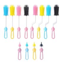 Cartoon Nipple Brush Baby Milk Bottle Brush Cleaner Infant