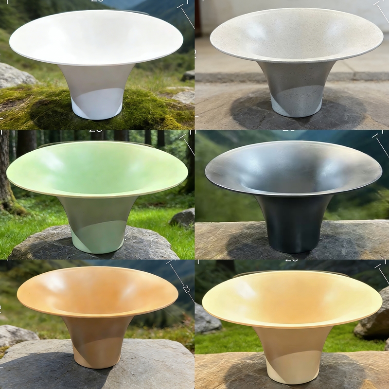 Creative High-Footed Bowl Set for Vegetables and Mushrooms, New High-Footed Trumpet-Shaped Hot Pot Special Tableware