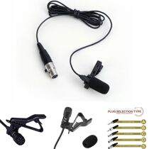 3 5mm Black Lavalier Lapel Microphone AKG 3-Pin XLR 4-Pin Fo