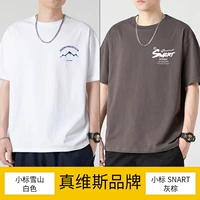 Маленькая этикетка Снежная гора белая + маленькая метка Snart Grey Brown