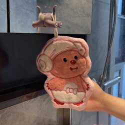 Loppy Hanging Hand Towel, Cute Bathroom-Specific Handkerchief Towel, Super Absorbent Kidsren's Towel