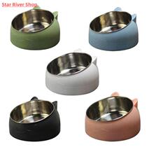 Cat Dog Bowl 15 Degrees Raised Stainless Steel Cat Bowls Saf