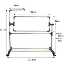 Cross-stitch frame household vertical embroidery frame embroidery shed thickened large adjustable embroidery manual universal