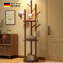 German FZY solid wood rotating coat rack floor-to-ceiling living room clothes artifact home bedroom vertical coat rack