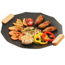 Burning Master Grill Pan Outdoor Camping Home Six Manga Star Baking Pan Barbecue Frying Pan Frying Pan-pan Oven Nonstick Barbecue Dish