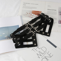 Japanese FC street shot fashion suspender-style girdle decoration black punk style suspender belt with suit belt for women