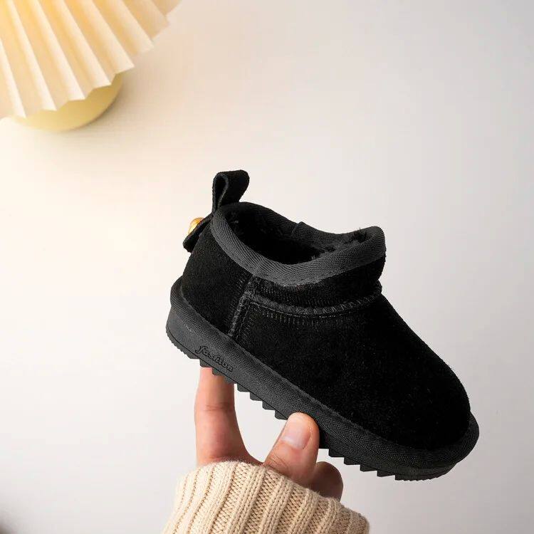 Детские ботинки девочка Geniune Leather Classic Button Snow Bo Bo 