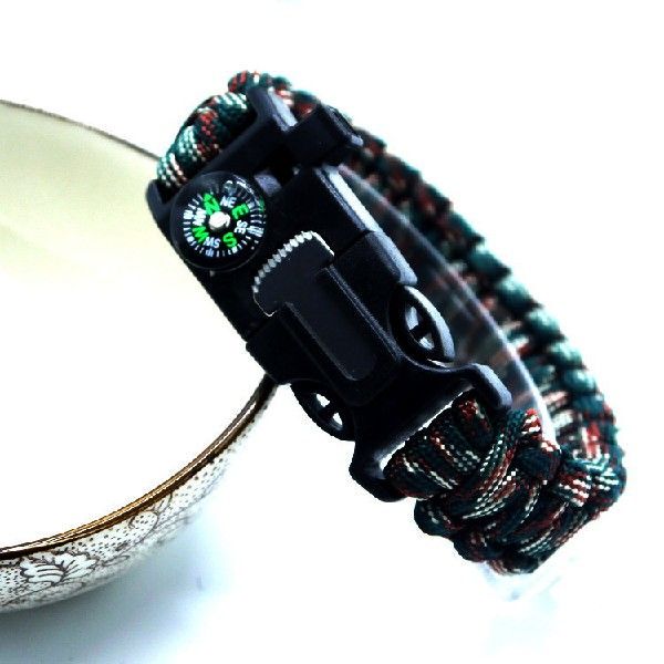 Tactical Watch with Multifunctional Paracord Bracelet, Outdoor Camping Survival Equipment, Self-Rescue Emergency Survival Self-Defense Bracelet Tactical Watch with Multifunctional Paracord Bracelet, Outdoor Camping Survival Equipment, Self-Rescue Emergency Survival Self-Defense Bracelet