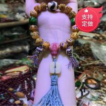 Tibetan yak bone dice beads bracelet cultural toy bracelet phaseless Buddha tiger tooth dzi beads accessories wholesale womens and mens models