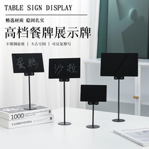 Menu card holder label card dish card holder stainless steel table card holder menu price tag dish name acrylic vertical display stand