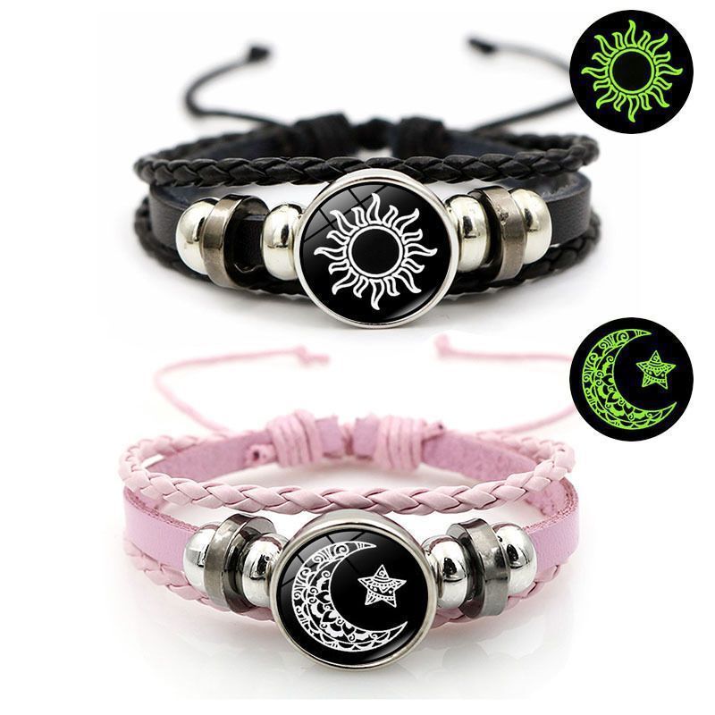 Best Friend Can'T Remotely Sense the Bracelet, Sun and Moon Lovers' Couple Bracelet, Smart Luminous Bracelet, Unisex Versatile Woven Bracelet Best Friend Can'T Remotely Sense the Bracelet, Sun and Moon Lovers' Couple Bracelet, Smart Luminous Bracelet, Unisex Versatile Woven Bracelet