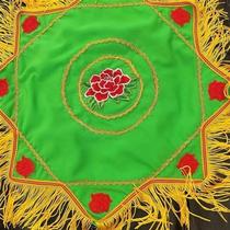 Northeastern Yangko New Style Tassel Handkerchief Colorful Embroidered Braid Hand-picked Buckle Circle Large Octagonal Scarf Linen X