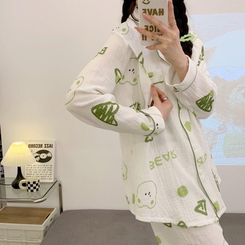 全棉纯棉月子服夏季薄款产后哺乳4月份5孕妇睡衣女产妇全棉两件套 — 30