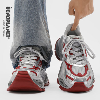 Cat-Eye Dad Shoes Couple Style 2025 Spring Thick-Soled Casual Sneakers Mesh Breathable Height-Increasing National Trend Unisex Shoes