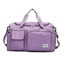 Travel bag is foldable lightweight and easy to store portable large-capacity short-distance swimming fitness bag male and female student luggage bag
