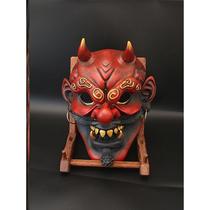 2023 New Halloween Retro Big Tengu Mask Lake Resin Ornament Props Mask Wearable Cosplay