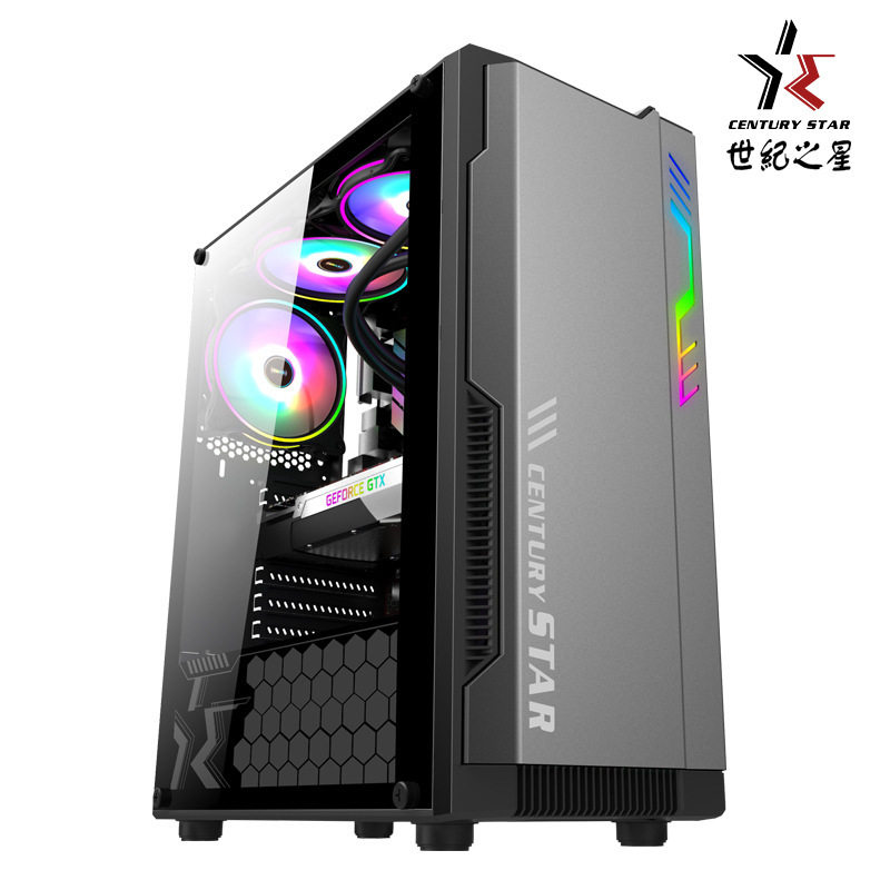Century Starship Боковое стекло основного корпуса компьютера USB3.0 Игровое шасси ATX с водяным охлаждением Основного корпуса