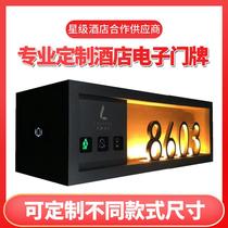 Hotel smart electronic door number customized conference room light-emitting LED display touch hotel door display house number