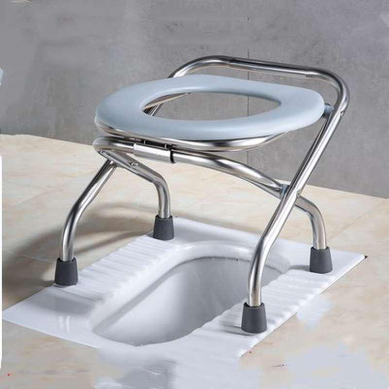 Elderly Toilet Poo for Orange Woman Toilet Adult Home Portable Foldable Squat Toilet Change Moving Toilet Stool-Taobao