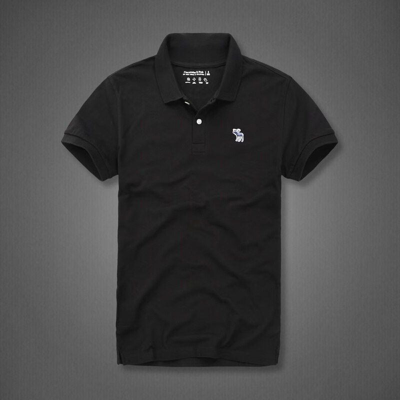 New Af Men's Pure Cotton Lapel Short-Sleeve Solid Color Mesh Polo Shirt Business Casual Half-Sleeve Large Size T-Shirt
