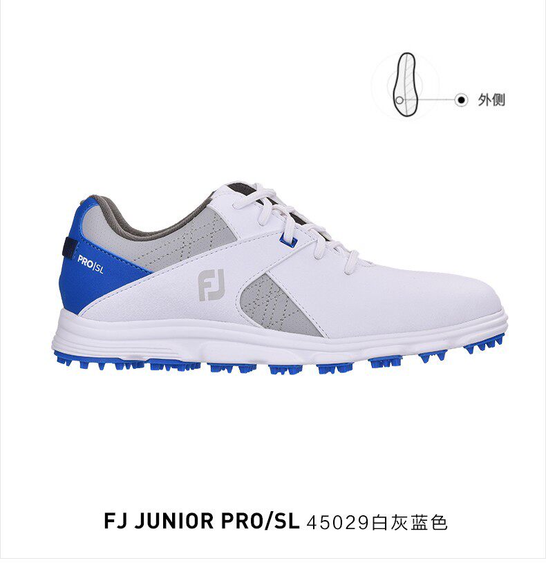 Footjoy Гольф мужской и женщины ребенок кроссовки Pro SL Junior подростков гольф обучение спортивной обуви 