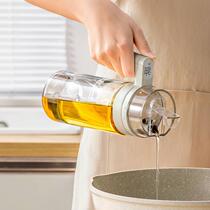 2022 new oil bottle automatic opening and closing oil pot leak-proof oil tank kitchen household glass without hanging oil vinegar wine soy sauce