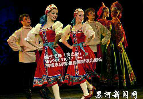 Xin clothing Jiadoran ethnic work performance set up to adorned Russia's new rice seedlings' 2019 new products