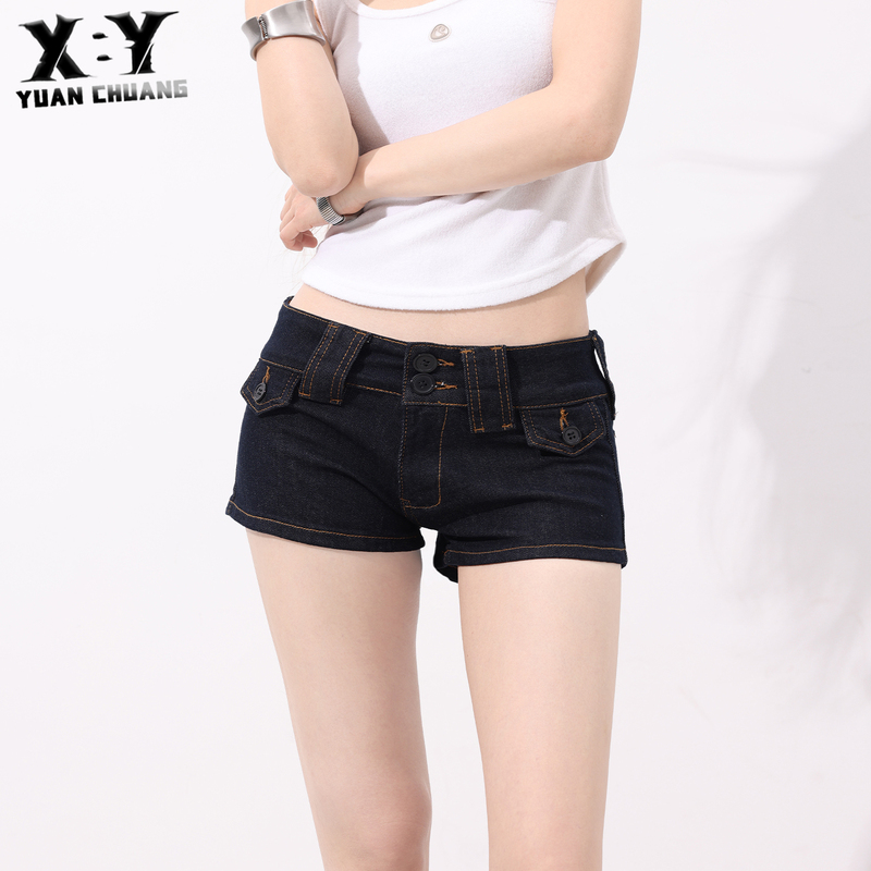 American Retro Low-Waist Denim Shorts for Women 2026 Summer New Slim Fit Hip-Lifting Hot Girl Ultra-Short Hot Pants