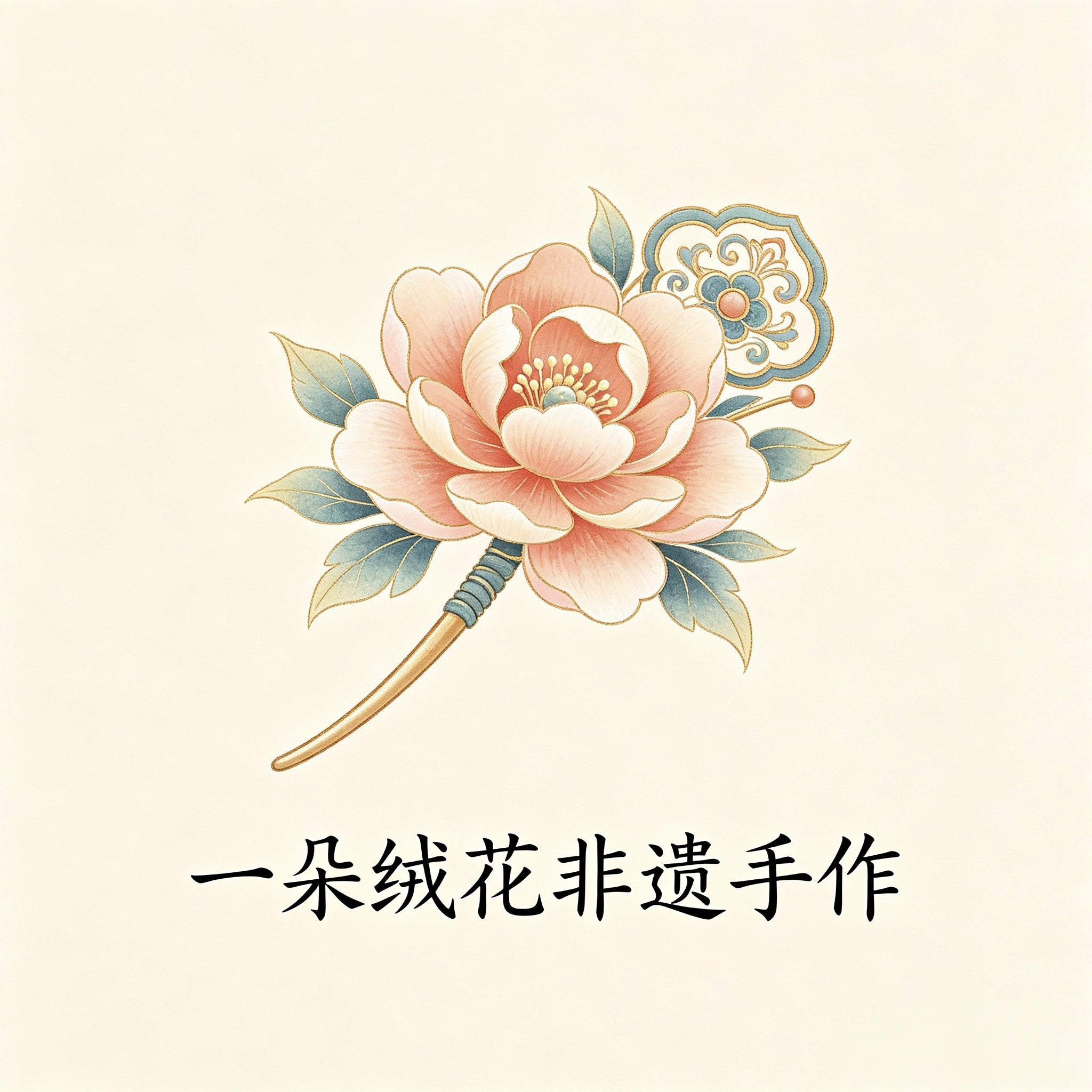 一朵绒花 非遗手作