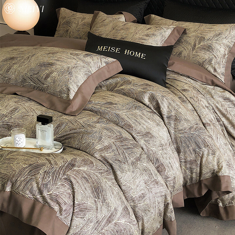 Hot seller spinning new 100S pure cotton mill wool four sets 2023 new autumn winter thickened quilt cover bed-Taobao