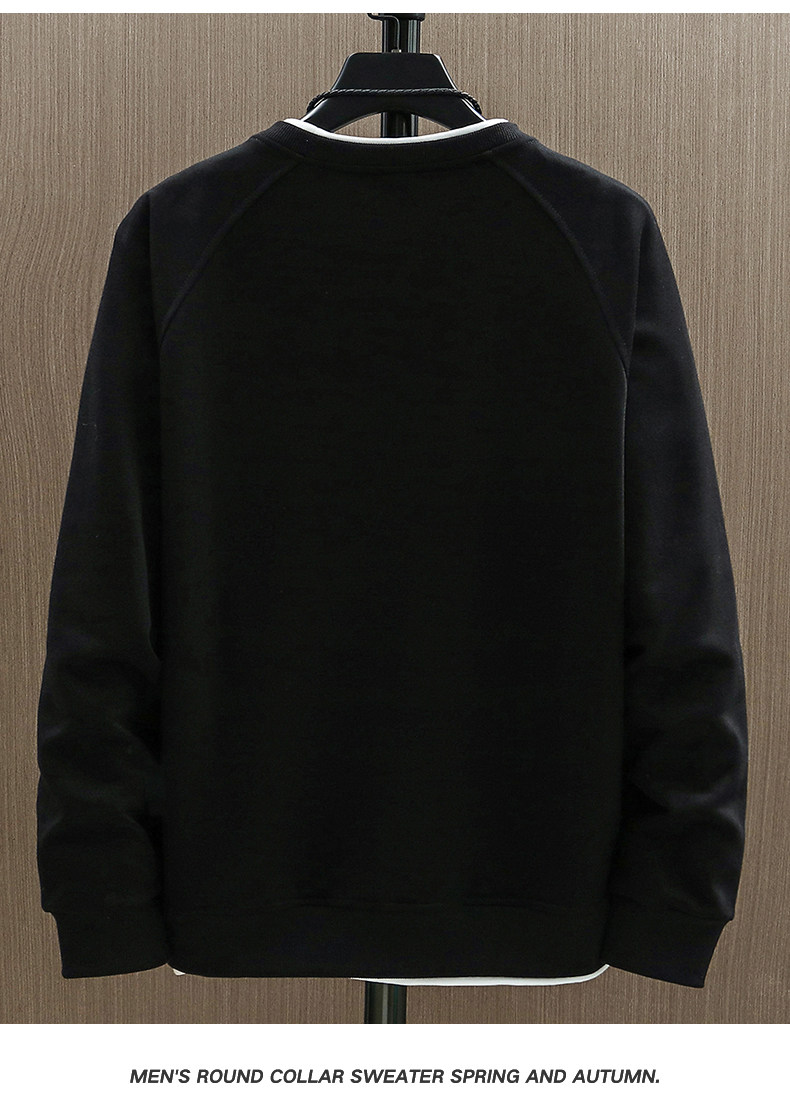 Herren Langarm Pullover Rundhals Herbst Strickpullover Modern_voghion.com