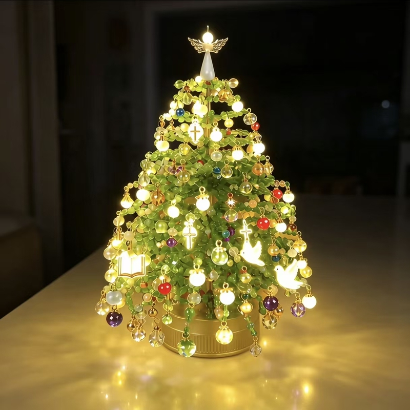 Beaded Christmas Tree Ornaments, Handmade DIY Materials, Christmas Decorations, Atmospheric Desktop Arrangements, Creative Gifts
