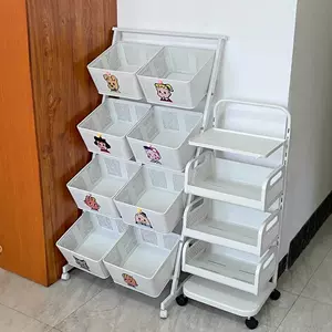 Стеллаж для закусок Haradaji, напольная многослойная корзина для овощей, бытовая тележка для гостиной, корзина для хранения овощей и фруктов