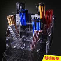 Acrylic pen holder Display Racks DIAGONAL INSERTED STATIONERY SHOP STUDENT PEN HOLDER NEUTRAL BALL PEN MULTIFUNCTION CONTAINING BOX